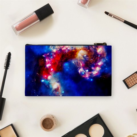 Colorful Cosmos Cosmetic Bag (Small) from ArtsNow.com Back