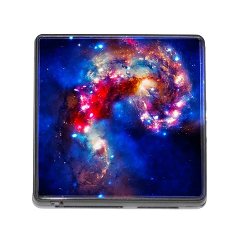 Colorful Cosmos Memory Card Reader with Storage (Square) from ArtsNow.com Front