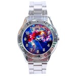 Colorful Cosmos Stainless Steel Analogue Men’s Watch