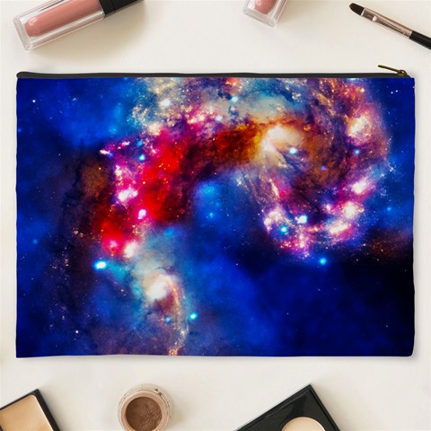 Colorful Cosmos Cosmetic Bag (XXXL) from ArtsNow.com Back