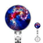 Colorful Cosmos Stainless Steel Nurses Watch