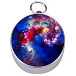 Colorful Cosmos Silver Compass