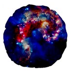 Colorful Cosmos 18  Premium Flano Round Cushion 