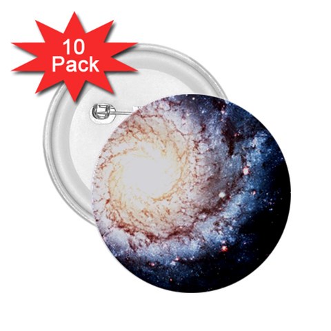 Colorful Cosmos 2.25  Button (10 pack) from ArtsNow.com Front