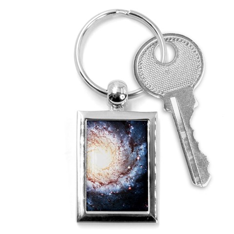 Colorful Cosmos Key Chain (Rectangle) from ArtsNow.com Front