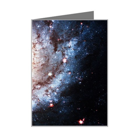 Colorful Cosmos Mini Greeting Card from ArtsNow.com Left