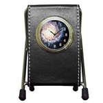 Colorful Cosmos Pen Holder Desk Clock