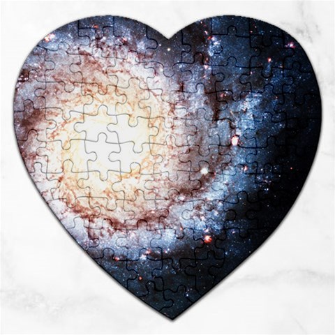 Colorful Cosmos Jigsaw Puzzle (Heart) from ArtsNow.com Front