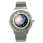 Colorful Cosmos Stainless Steel Watch