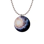 Colorful Cosmos 1  Button Necklace