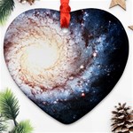 Colorful Cosmos Heart Ornament (Two Sides)