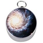 Colorful Cosmos Silver Compass