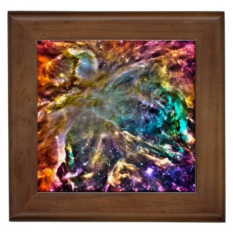 Colorful Cosmos Framed Tile from ArtsNow.com Front