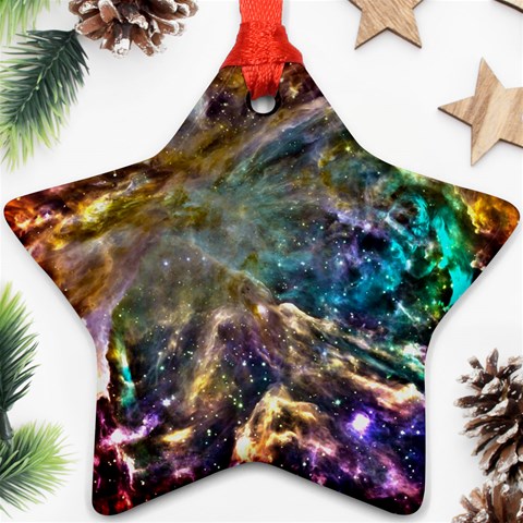 Colorful Cosmos Ornament (Star) from ArtsNow.com Front