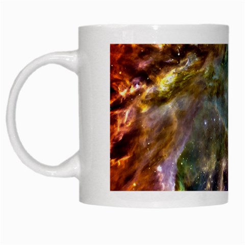 Colorful Cosmos White Mug from ArtsNow.com Left