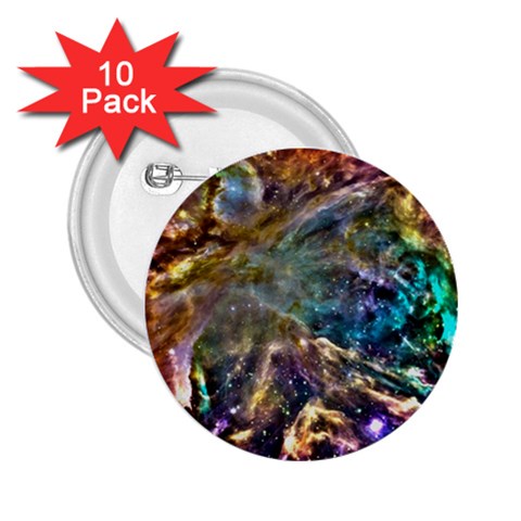 Colorful Cosmos 2.25  Button (10 pack) from ArtsNow.com Front