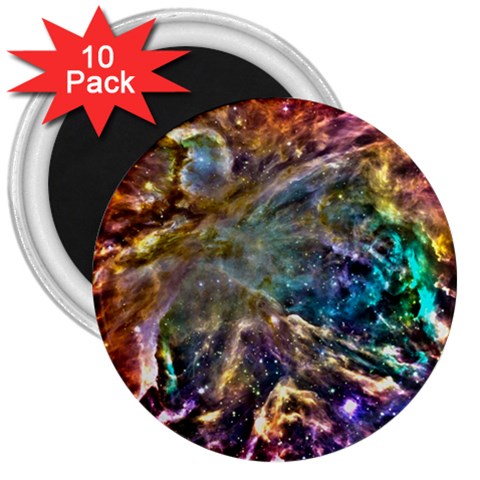 Colorful Cosmos 3  Magnet (10 pack) from ArtsNow.com Front