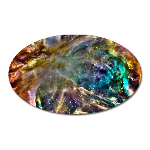 Colorful Cosmos Magnet (Oval) from ArtsNow.com Front