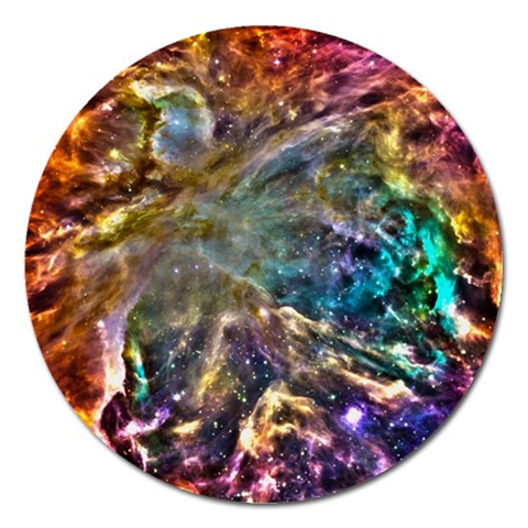 Colorful Cosmos Magnet 5  (Round) from ArtsNow.com Front