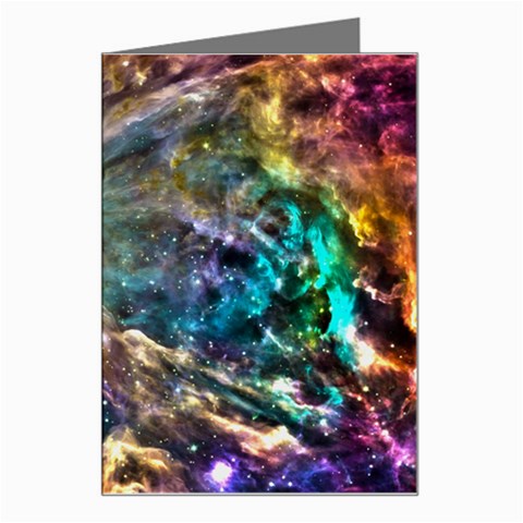 Colorful Cosmos Greeting Card from ArtsNow.com Left