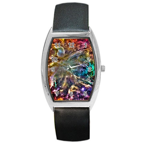 Colorful Cosmos Barrel Style Metal Watch from ArtsNow.com Front