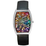 Colorful Cosmos Barrel Style Metal Watch