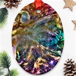 Colorful Cosmos Oval Ornament (Two Sides)