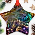 Colorful Cosmos Star Ornament (Two Sides)