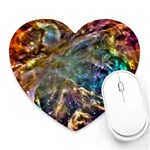 Colorful Cosmos Heart Mousepad