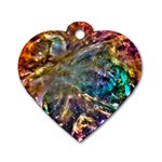 Colorful Cosmos Dog Tag Heart (Two Sides)