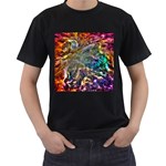 Colorful Cosmos Men s T-Shirt (Black)