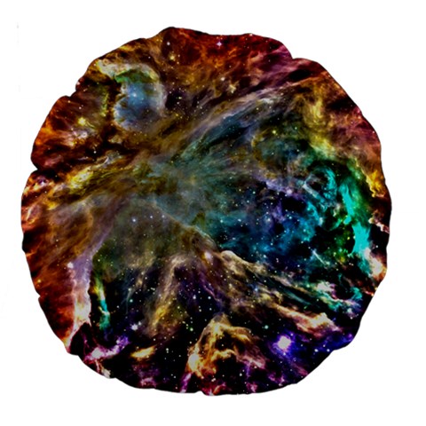 Colorful Cosmos 18  Premium Round Cushion  from ArtsNow.com Front