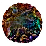 Colorful Cosmos 18  Premium Round Cushion 