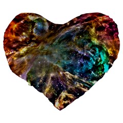 Colorful Cosmos 19  Premium Heart Shape Cushion from ArtsNow.com Back