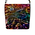 Colorful Cosmos Flap Closure Messenger Bag (Large)