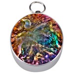 Colorful Cosmos Silver Compass