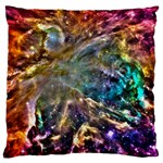 Colorful Cosmos Large Flano Cushion Case (One Side)