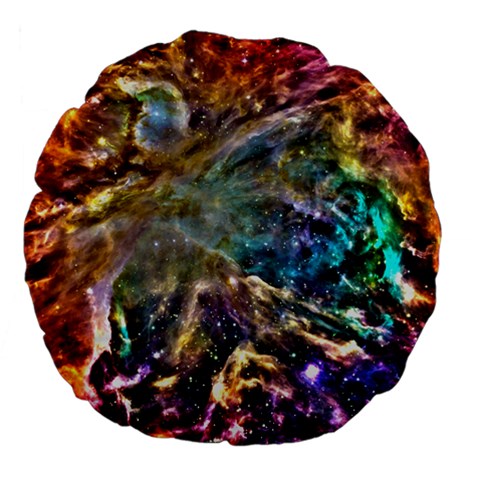 Colorful Cosmos 18  Premium Flano Round Cushion  from ArtsNow.com Front