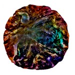 Colorful Cosmos 18  Premium Flano Round Cushion 