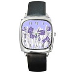 flowers1 p1 Square Metal Watch