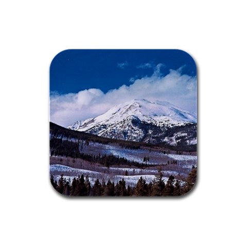 Mountain Wilderness Rubber Square Coaster (4 pack) from ArtsNow.com Front