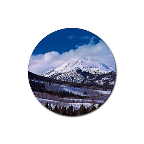 Mountain Wilderness Rubber Round Coaster (4 pack) from ArtsNow.com Front