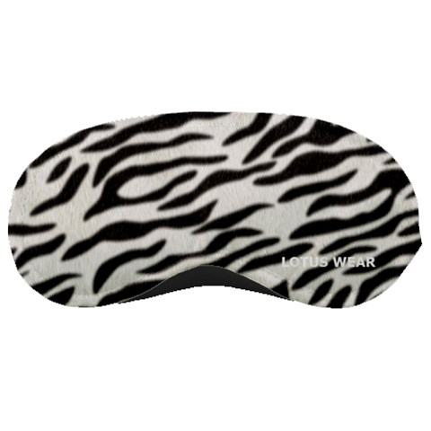 Lotus Wear Sleep Mask Blk & Wht Zebra Print  from ArtsNow.com Front