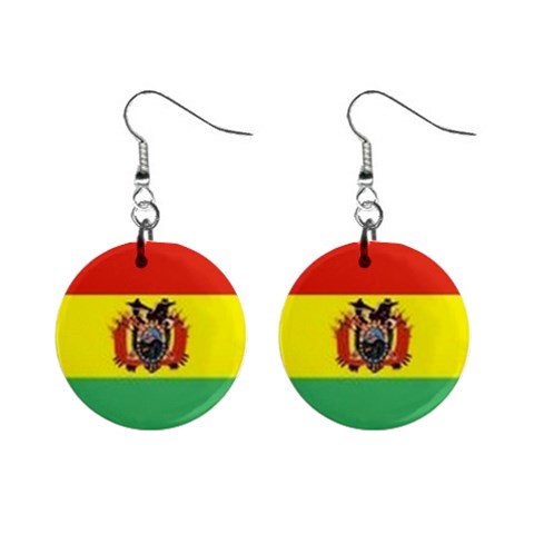 BOLIVIA 1  Button Earrings from ArtsNow.com Front