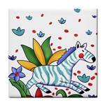 Zebra ceramic wall tile / Tile Coaster / Tile trivet