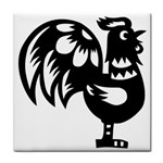 Rooster (Right) ceramic wall tile / Tile Coaster / Tile trivet