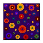 Color polka dots ceramic wall tile / Tile Coaster / Tile trivet