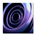 Purple swirl ceramic wall tile / Tile Coaster / Tile trivet