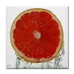 Orange slice ceramic wall tile / Tile Coaster / Tile trivet