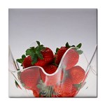 Strawberry ceramic wall tile / Tile Coaster / Tile trivet